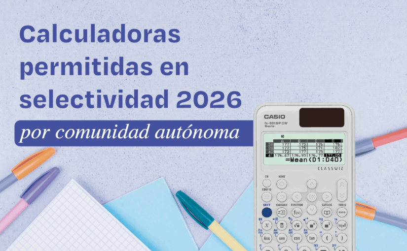 calculadoras permitidas en selectividad 2026